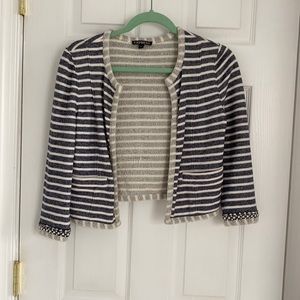 Blue & white striped jacket